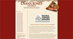 Desktop Screenshot of dianajonesaward.org